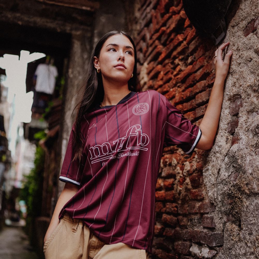 MZFB STRIPED TEE UNISEX Bordeaux